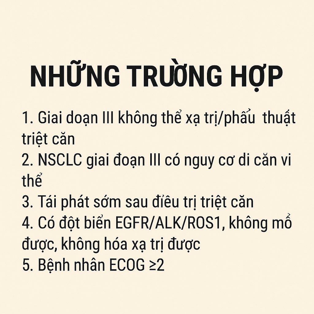 Giai đoạn 3 ung thư phổi: Khi nào cần điều trị toàn thân như giai đoạn 4?