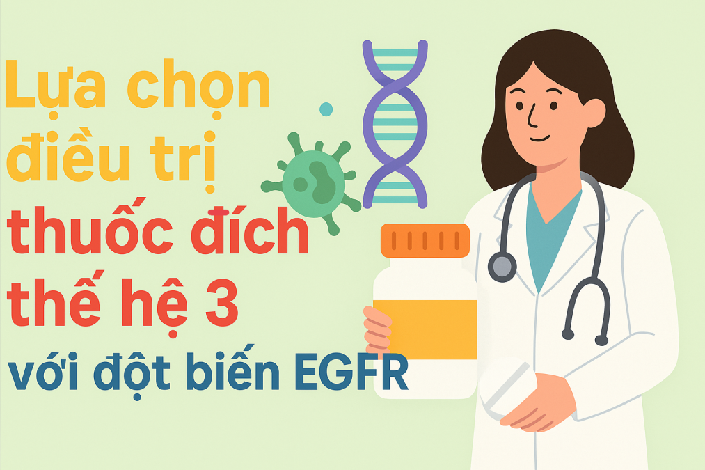 Các lựa chọn thuốc đích EGFR thế hệ 3 trong điều trị bước 1 ung thư phổi giai đoạn 4